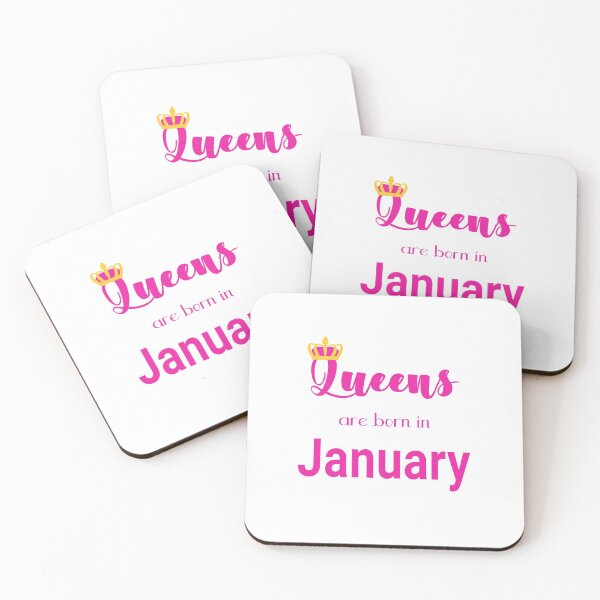 Item preview, Queens are born in January, January birthday quote 2 designed and sold by orangerinka.