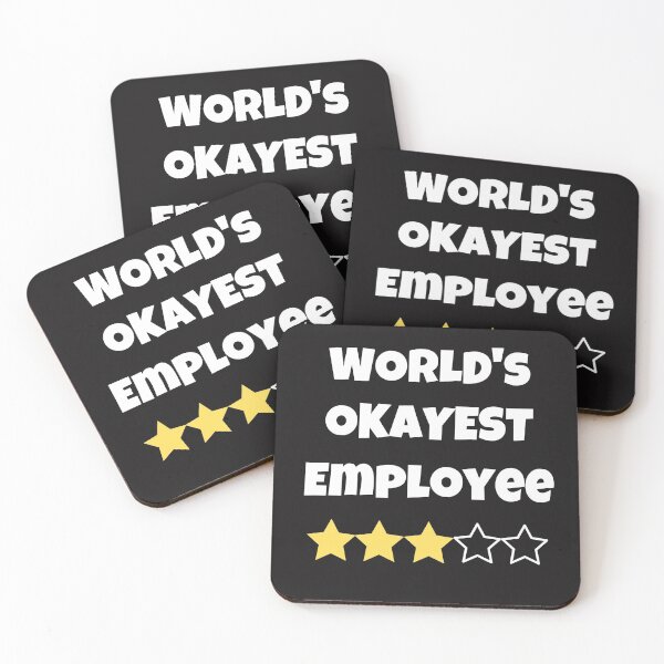 Item preview, Funny World's Okayest Employee Gag Gift for workers Stars designed and sold by FazCreations.
