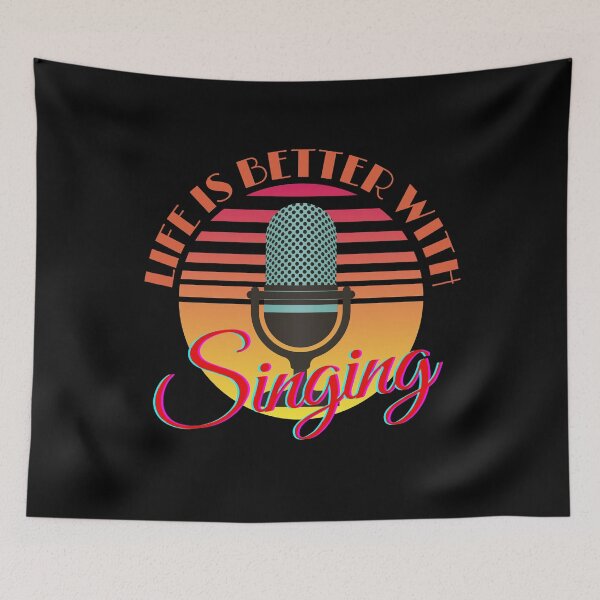 Item preview, Life is Better with Singing Retro Design designed and sold by springbloomb.