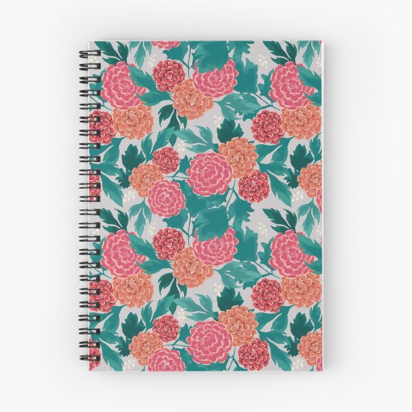 Item preview, Orange and pink floral prints designed and sold by DaisySun187.