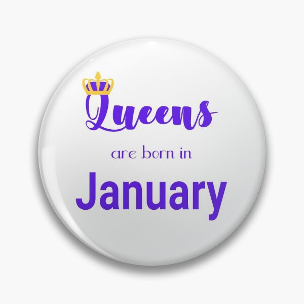 Item preview, Queens are born in January, January birthday quote 3 designed and sold by orangerinka.