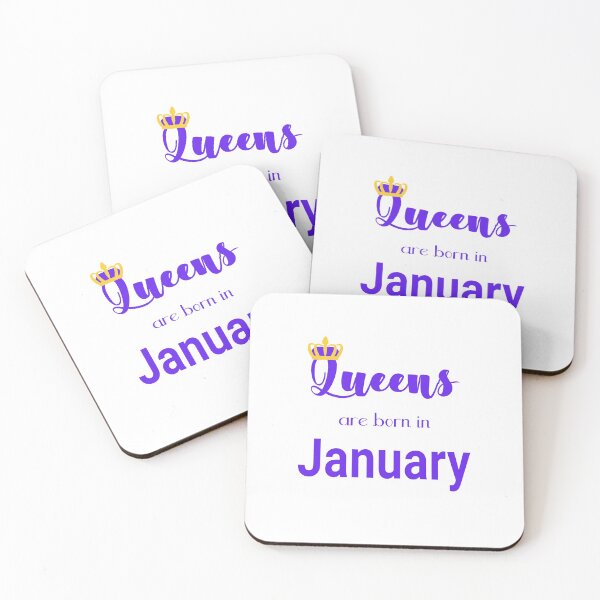 Item preview, Queens are born in January, January birthday quote 3 designed and sold by orangerinka.