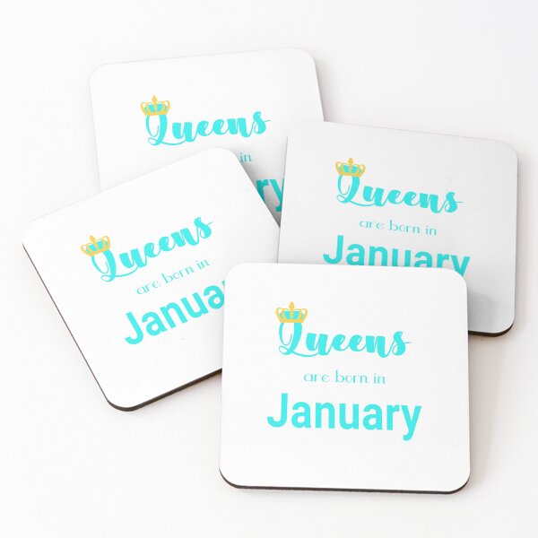 Item preview, Queens are born in January, January birthday quote 4 designed and sold by orangerinka.