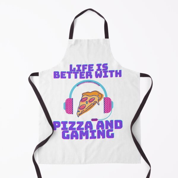 Item preview, life is better with pizza and gaming designed and sold by JocelynCrafts.