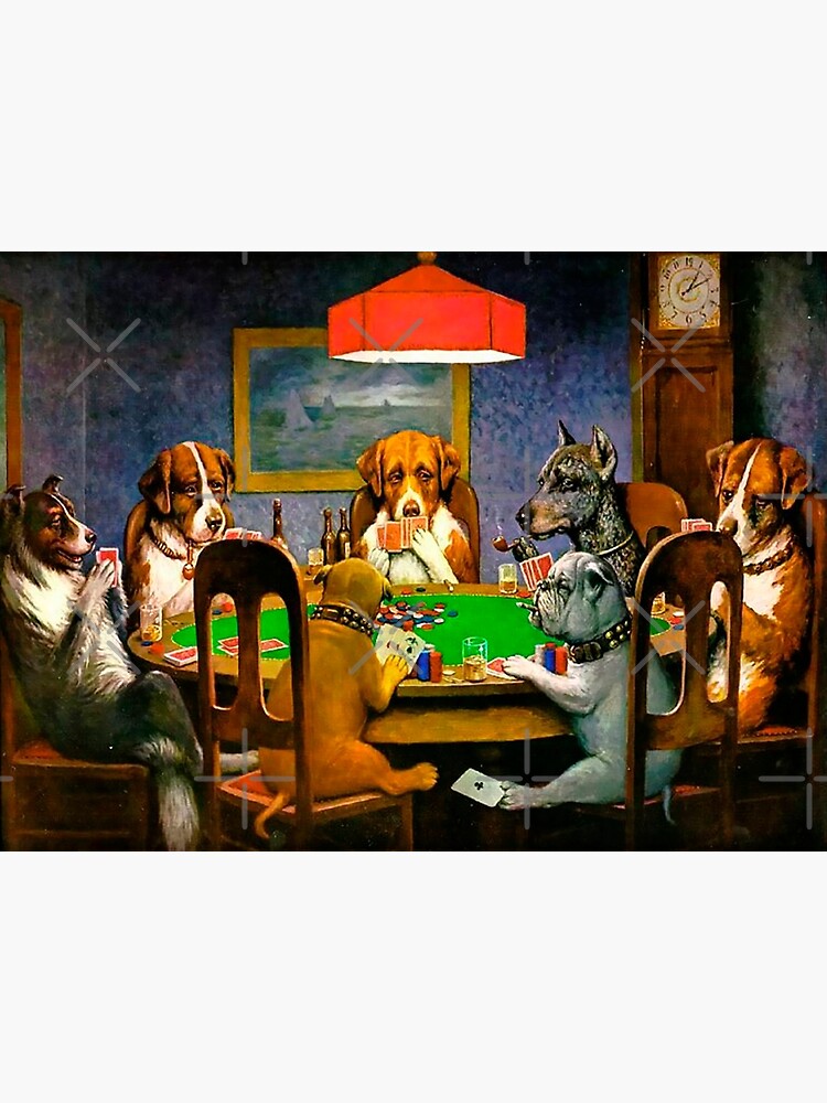 &quot;Hunde, die Poker spielen&quot; Poster von Stiank Redbubble