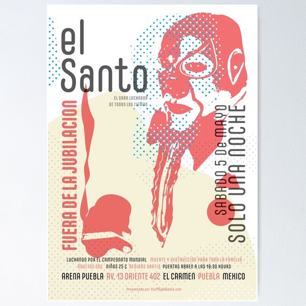 Item preview, El Santo Lucha Libre designed and sold by Richard Rabassa.