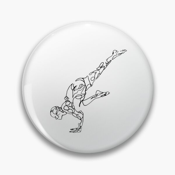 Item preview, Contour Line Yoga-Crow Pose 1 designed and sold by FranksArtWorld.