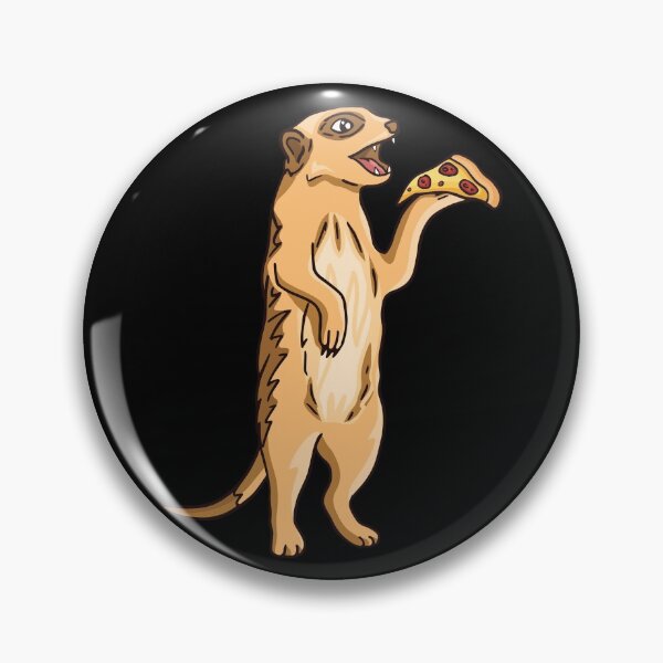 Item preview, Professional Pizza Eater Meerkat designed and sold by Piztees.