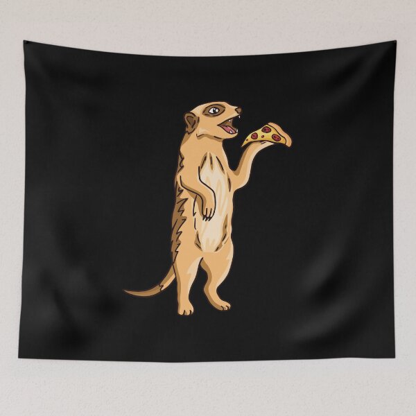 Item preview, Professional Pizza Eater Meerkat designed and sold by Piztees.