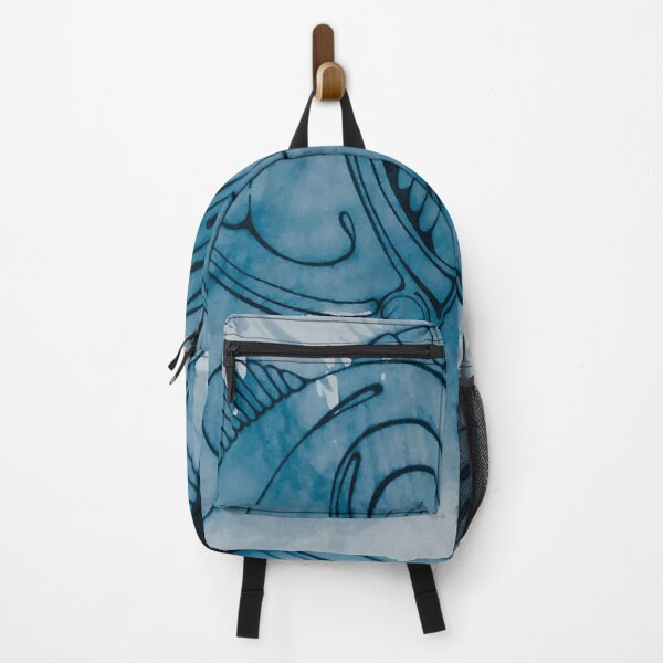 Artikelvorschau, Trippy UFO Dark Blue und Black Alien Skeleton Creature entworfen und verkauft von iamstevivaughn.