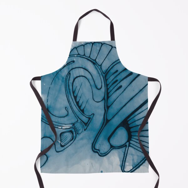 Artikelvorschau, Trippy UFO Dark Blue und Black Alien Skeleton Creature entworfen und verkauft von iamstevivaughn.