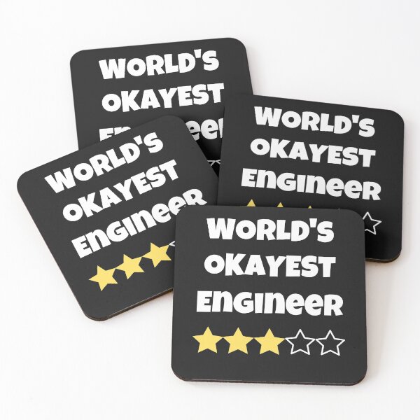 Item preview, Funny World's Okayest Engineer Gag Gifts designed and sold by FazCreations.
