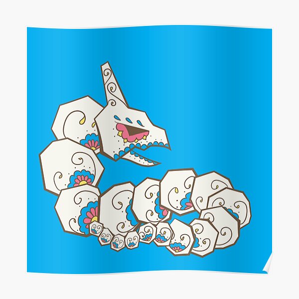 Onix Pokemuerto | Pokemon & Day of The Dead Mashup Poster