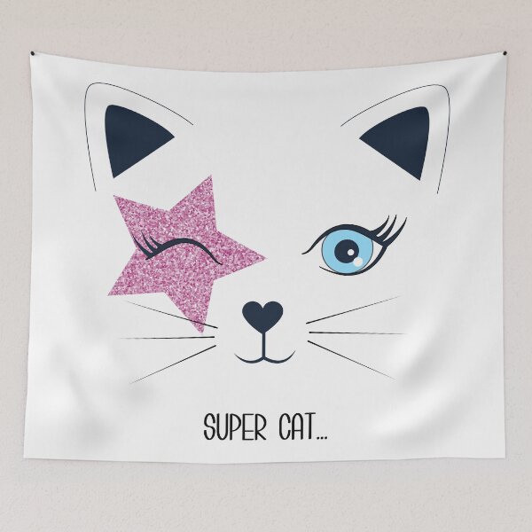 Item preview, Super Cat, Happy Kitten Cubs, Meaw designed and sold by Mrunner.