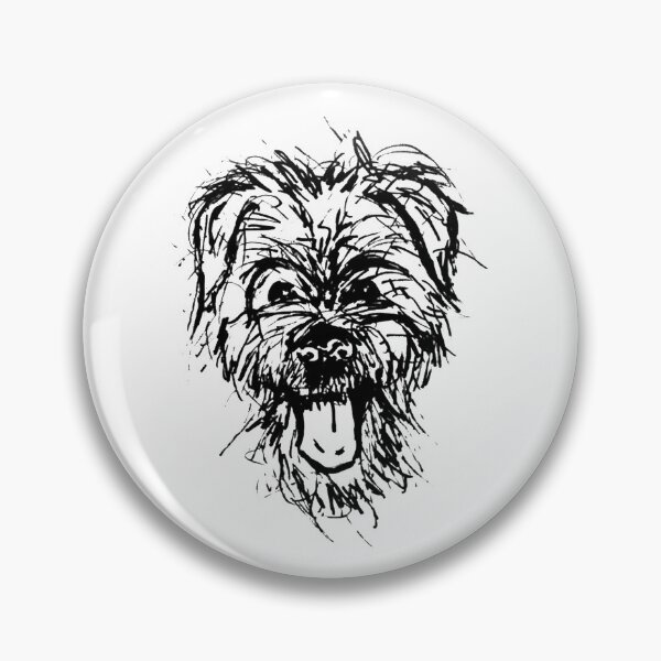 Artikelvorschau, Terrier Dog Portrait Sketch entworfen und verkauft von Ansocube.