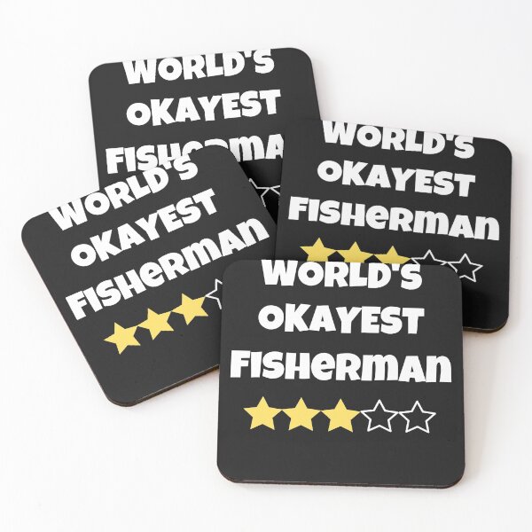 Item preview, Funny World's Okayest Fisherman Gag Gifts Average Stars designed and sold by FazCreations.