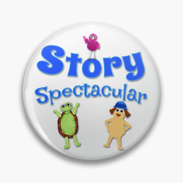 Artikelvorschau, Story Spectacular Kinder Podcast Logo in Blau von Storytacular entworfen und verkauft von Storytacular.