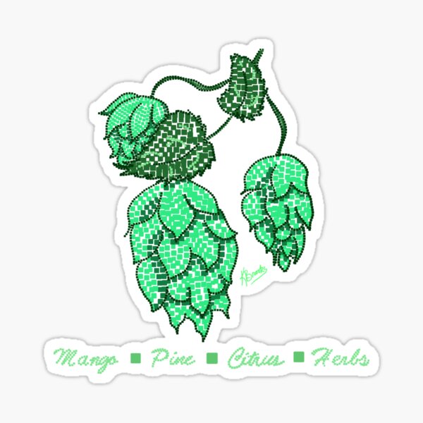 Mosaic Hops Sticker