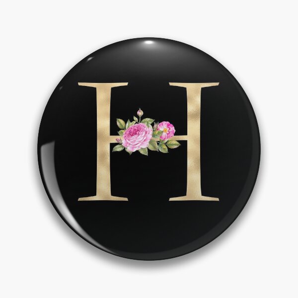Item preview, Gold Letter H With Garden Flowers | Floral Wedding Letters designed and sold by SerendipityNow.