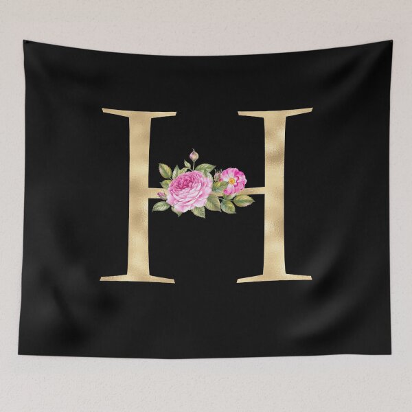 Item preview, Gold Letter H With Garden Flowers | Floral Wedding Letters designed and sold by SerendipityNow.