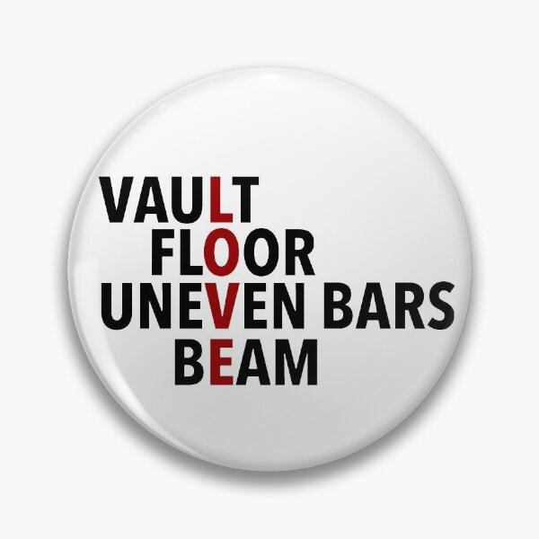 Item preview, gymnastics- vault, bars, beam, floor designed and sold by stickerlover100.