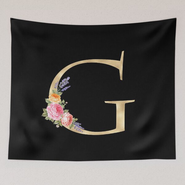 Item preview, Gold Letter G With Garden Flowers | Floral Wedding Letters designed and sold by SerendipityNow.