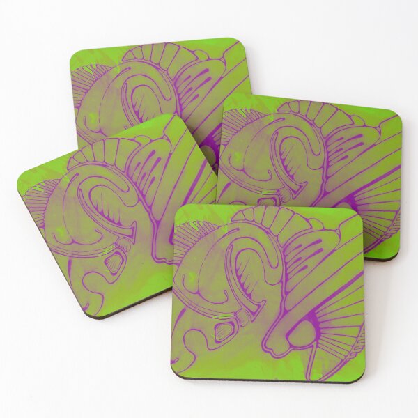 Artikelvorschau, Trippie Neon Lime Green Fuchsia Alien Skeleton Raumschiff entworfen und verkauft von iamstevivaughn.