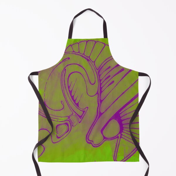 Artikelvorschau, Trippie Neon Lime Green Fuchsia Alien Skeleton Raumschiff entworfen und verkauft von iamstevivaughn.