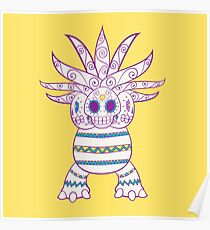 Exeggutor Pokemuerto | Pokemon & Day of The Dead Mashup Poster