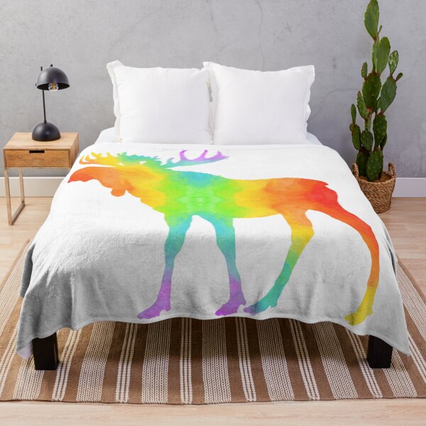 Item preview, Rainbow Moose designed and sold by FaithAndForest.