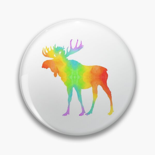 Item preview, Rainbow Moose designed and sold by FaithAndForest.