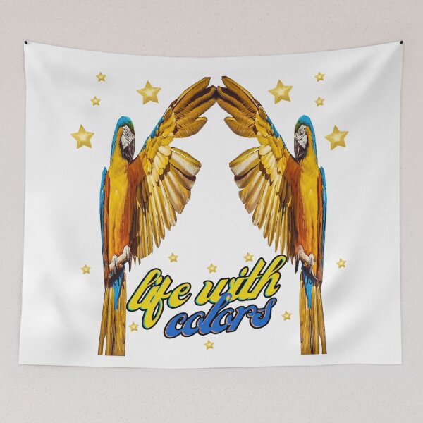 Item preview,  parrot with stars designed and sold by princevb2011.