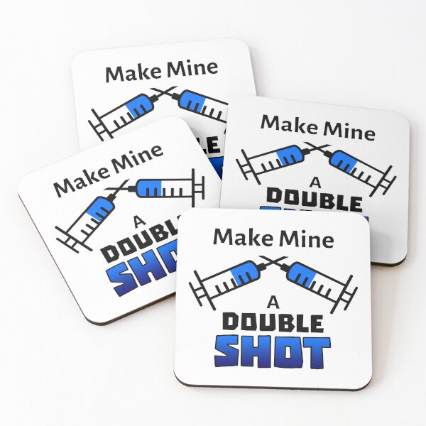 Item preview, Make Mine a Double Shot Vaccine (Light Background) designed and sold by pbstylesetters.