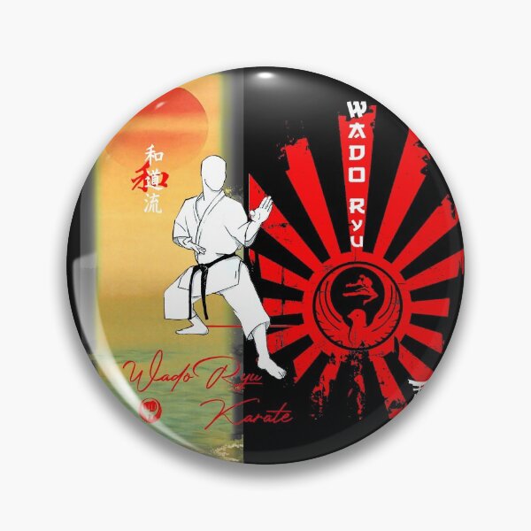 Item preview, Wado Ryu Karate Red Mist Fighter - Martial Arts Design designed and sold by Zanshin-Art.