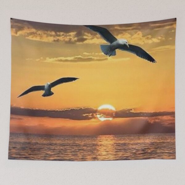 Item preview, Lovely couple bird with romantic sunset. designed and sold by Lan thi Nguyen.