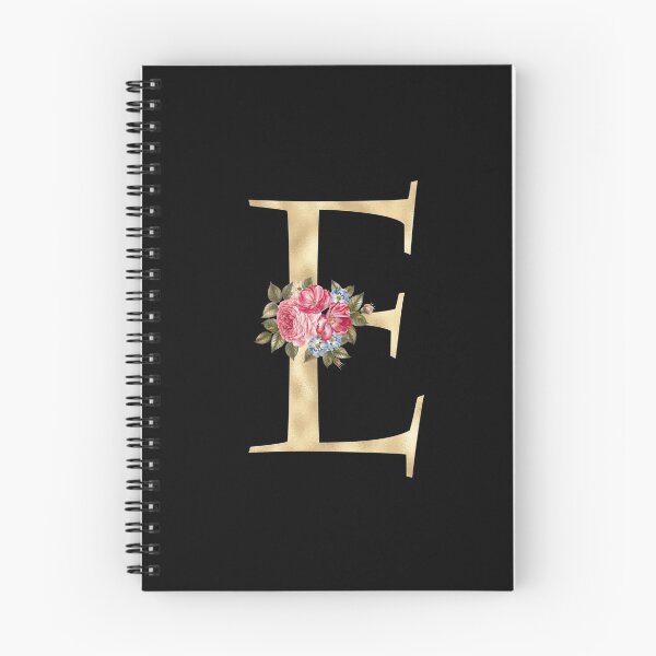 Artikelvorschau, Goldbuchstabe E mit Gartenblumen | Blumenhochzeitsbriefe entworfen und verkauft von SerendipityNow.