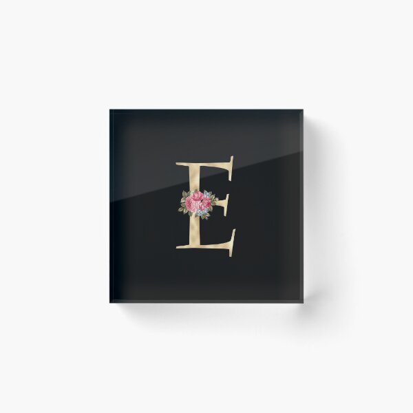 Item preview, Gold Letter E With Garden Flowers | Floral Wedding Letters designed and sold by SerendipityNow.