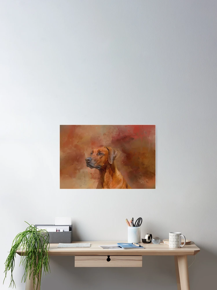 Thumbnail 2 of 3, Poster, Rhodesian Ridgeback designed and sold by Elisabeth Lucas.