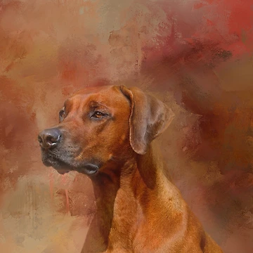 Artwork thumbnail, Rhodesian Ridgeback by Elisabeth Lucas