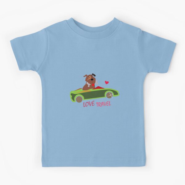 Dog in a Car Kids T-Shirt