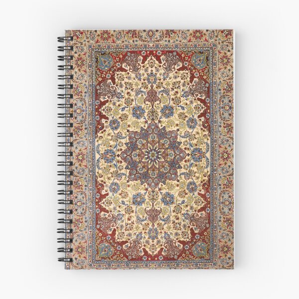 Item preview, Central Persia 19th Century Authentic Colorful Picture of a Blue and Symmetrical Stars Rug designed and sold by vintagepatterns.