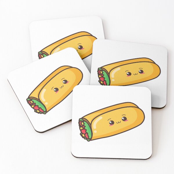 Item preview, Cute Adorable Taco! - Kawaii Food designed and sold by sweetpeanut.