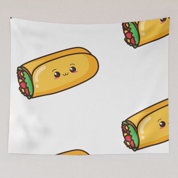 Item preview, Cute Adorable Taco! - Kawaii Food designed and sold by sweetpeanut.