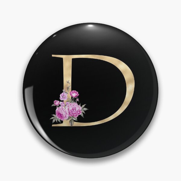 Item preview, Gold Letter D With Garden Flowers | Floral Wedding Letters designed and sold by SerendipityNow.