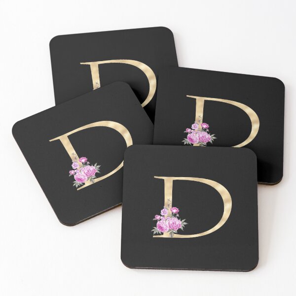 Item preview, Gold Letter D With Garden Flowers | Floral Wedding Letters designed and sold by SerendipityNow.