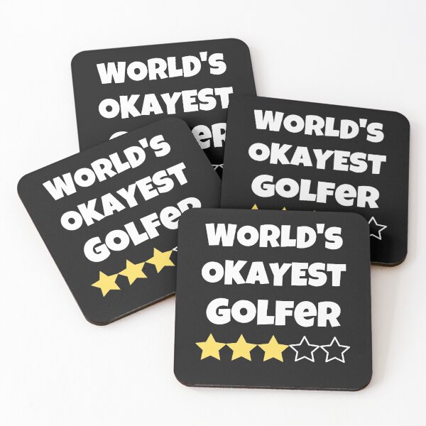 Item preview, Funny World's Okayest Golfer Gag Gifts Average Stars designed and sold by FazCreations.
