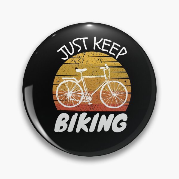Item preview, Just keep biking funny cyclist riding designed and sold by OneTimeEngineer.