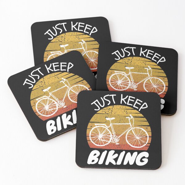 Item preview, Just keep biking funny cyclist riding designed and sold by OneTimeEngineer.