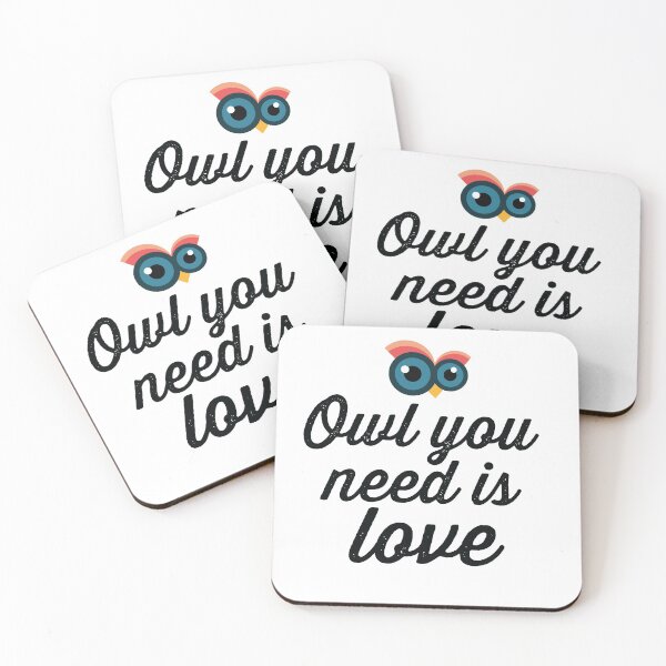 Item preview, Copy of Funny Owl You Need Is Love, owl bird pun gift for bestfriend who likes owls designed and sold by CoolAndStuff.