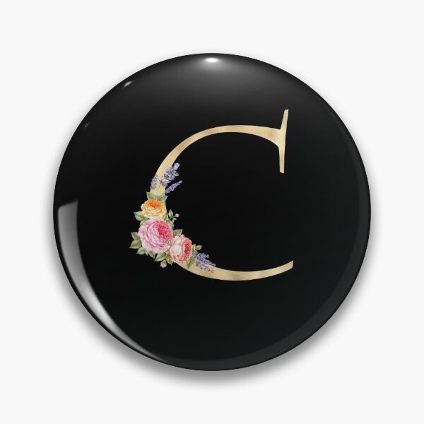 Item preview, Gold Letter C With Garden Flowers | Floral Wedding Letters designed and sold by SerendipityNow.